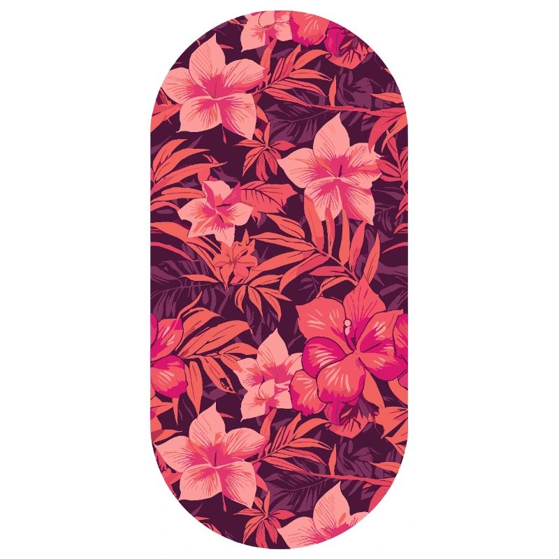 Hibiscus Night Tropical Pattern