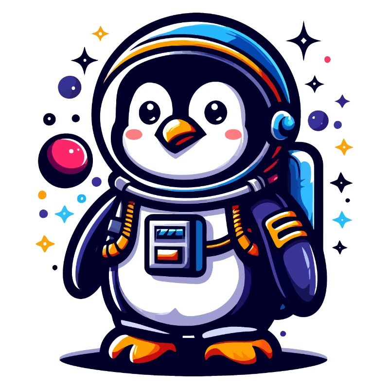 Weltraum Pinguin