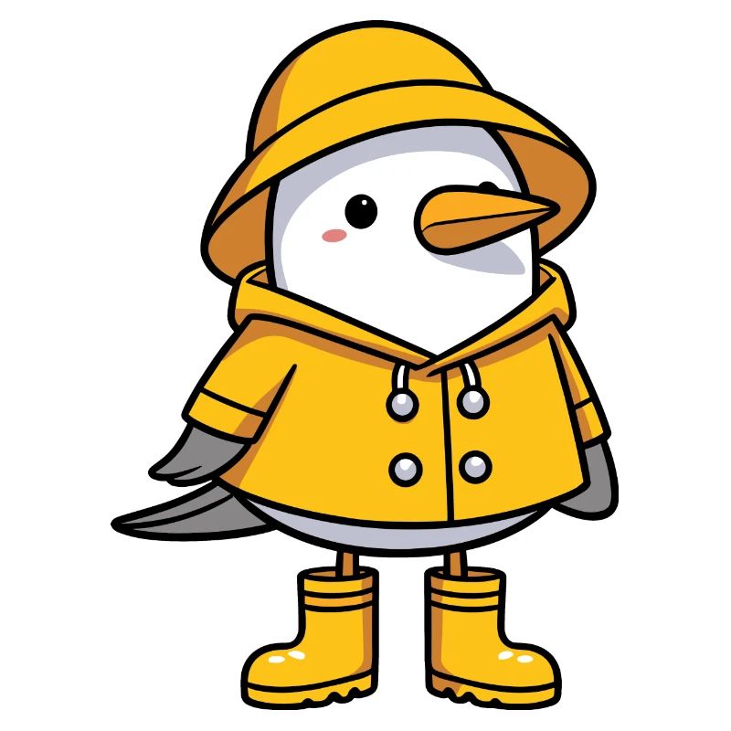 Seagull Raincoat Rubber Boots