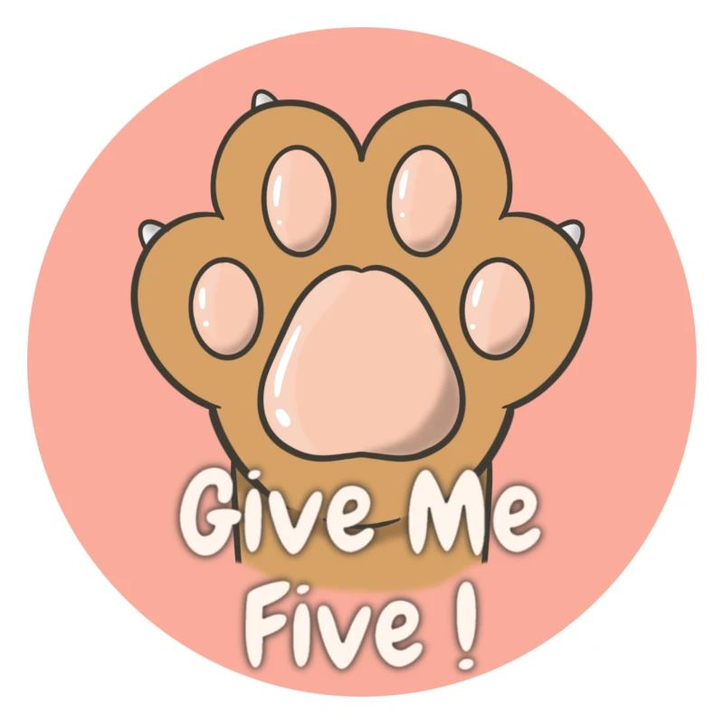 Give Me Five Patte de Chat Brun Clair