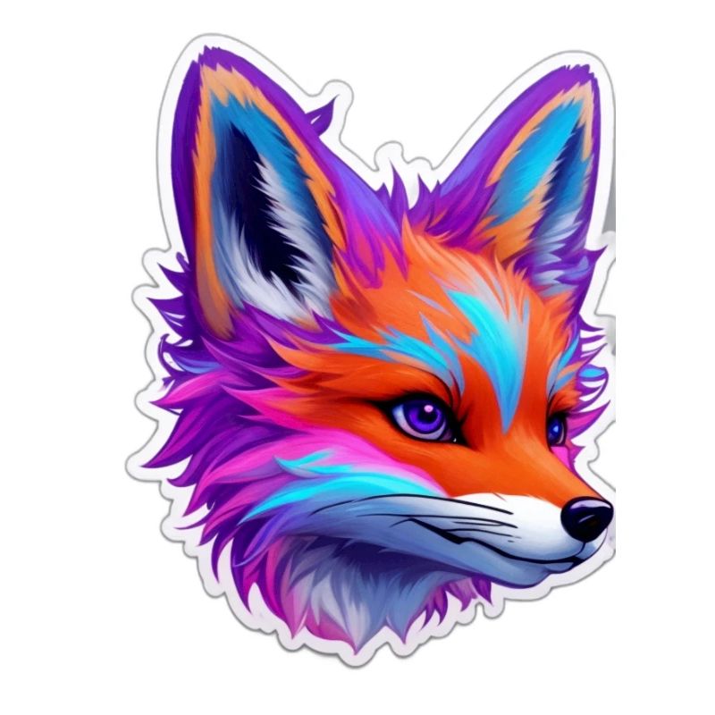 cute fox head 2