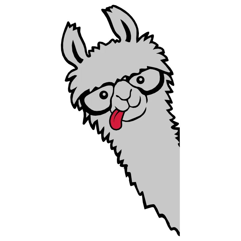 Nerd Horn Glasses Lama