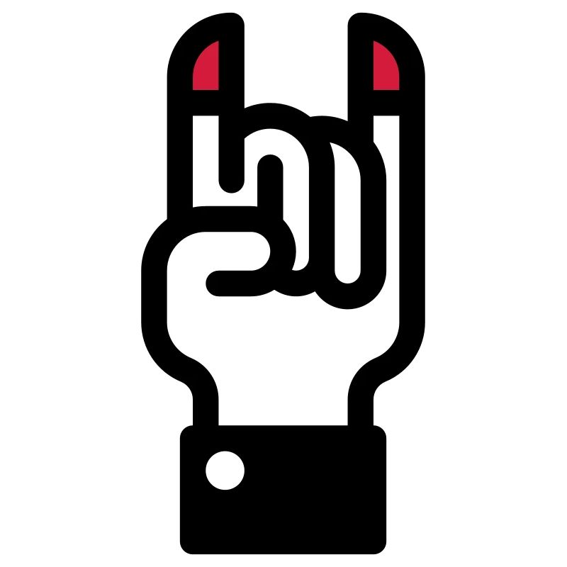 Signe des cornes du diable à la main / Horns main