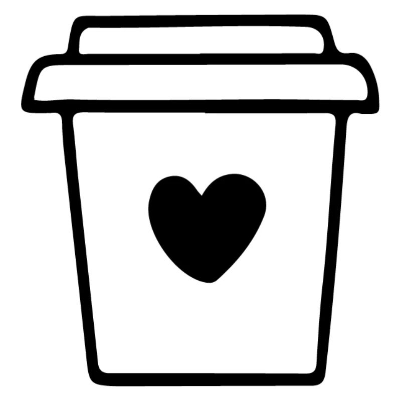 Kaffeebecher mit Herz Morgenmuffel Kaffeetrinker