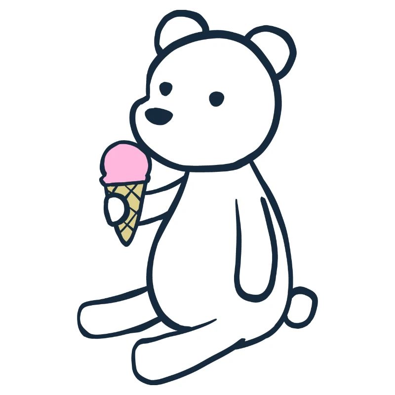 niedliches Eis Eisbär