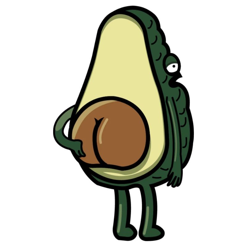 Avocado is scratching