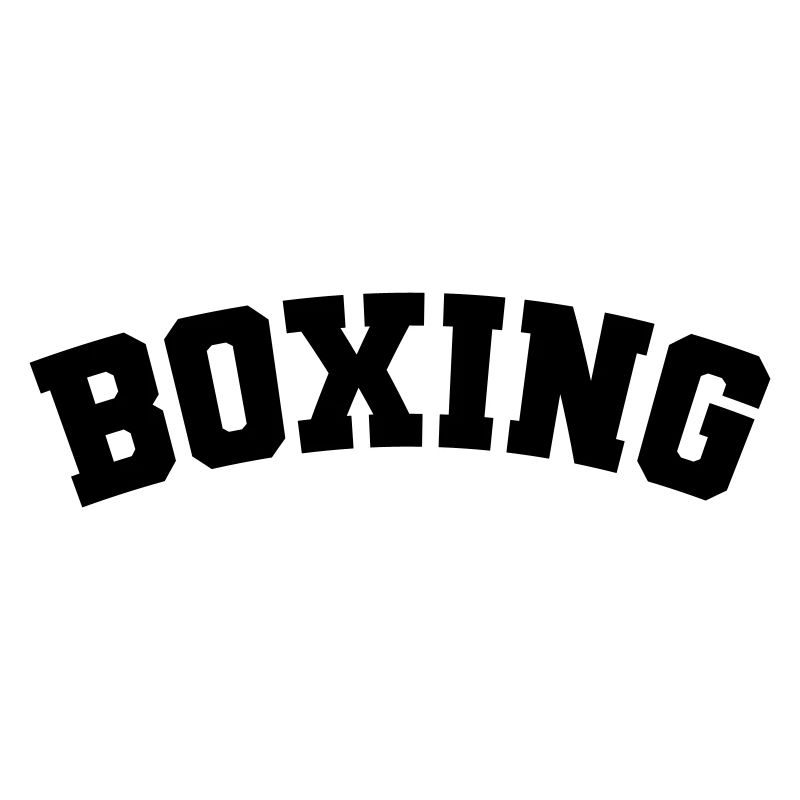 Boxing simple design lettering