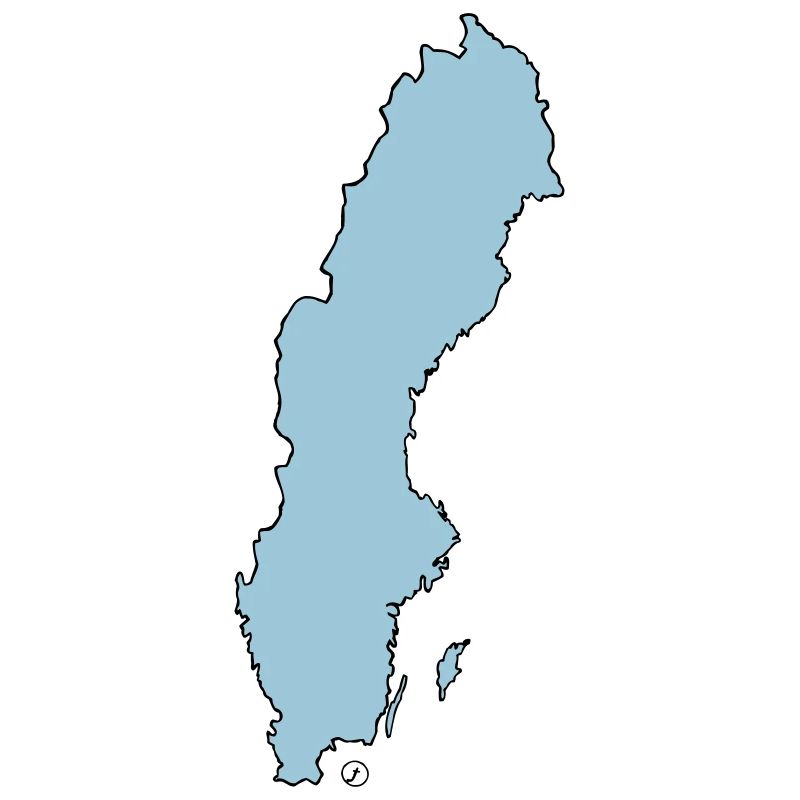 Pays - Suède - frontière - sw