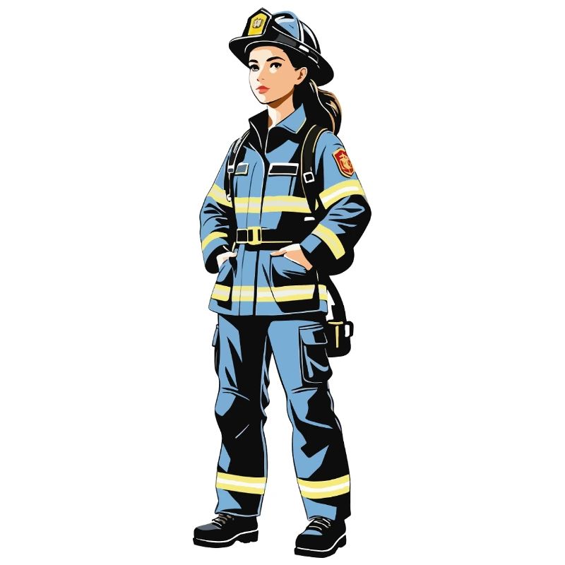 Firefighter - Profession Design Sticker