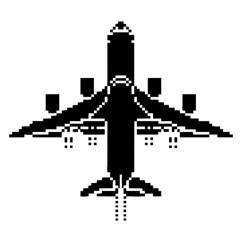 Flugzeug Pixel Art