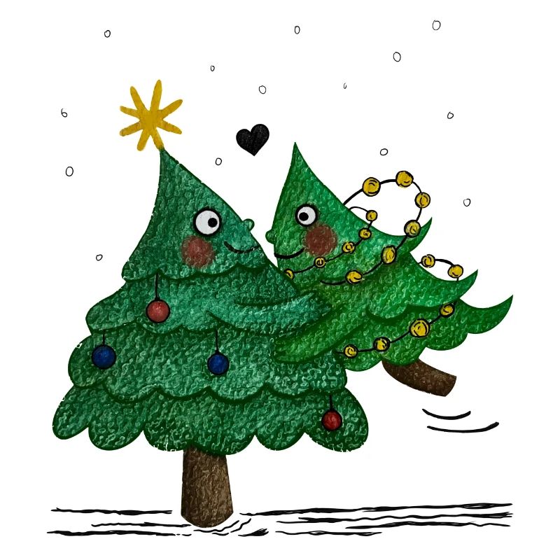 De jolis sapins de Noël