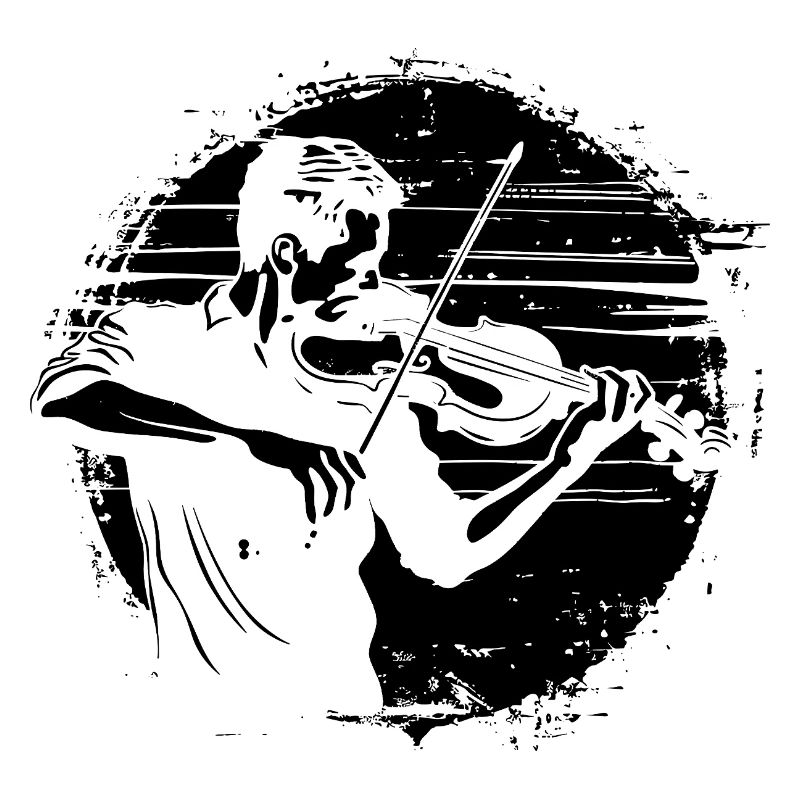 Violinist Drawing