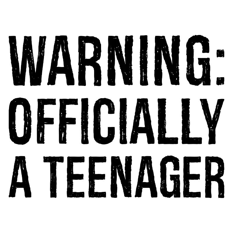 Avvertimento ufficialmente un adolescente