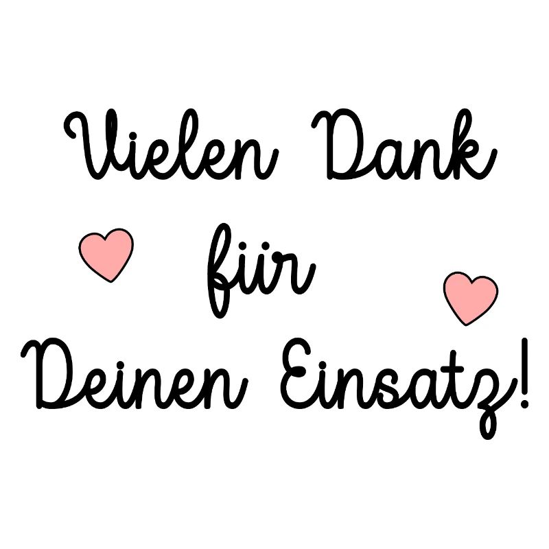 Vielen Dank Einsatz Unterstützung