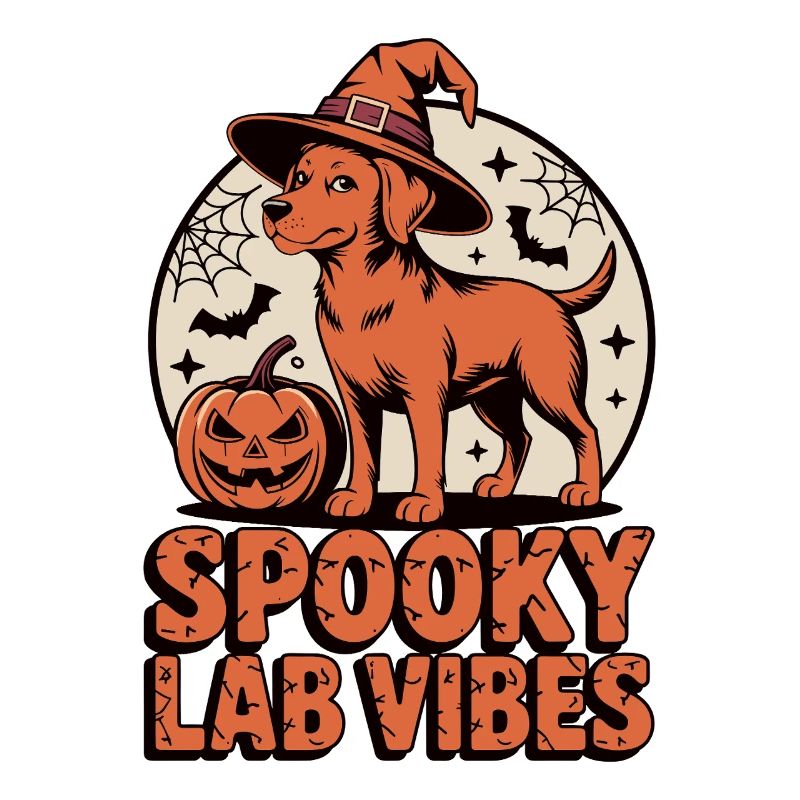 Spukiger Foxred Labrador Halloween