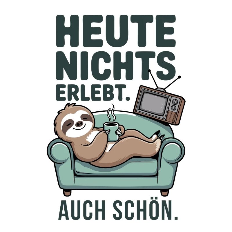 Nothing experienced today sloth on the sofa