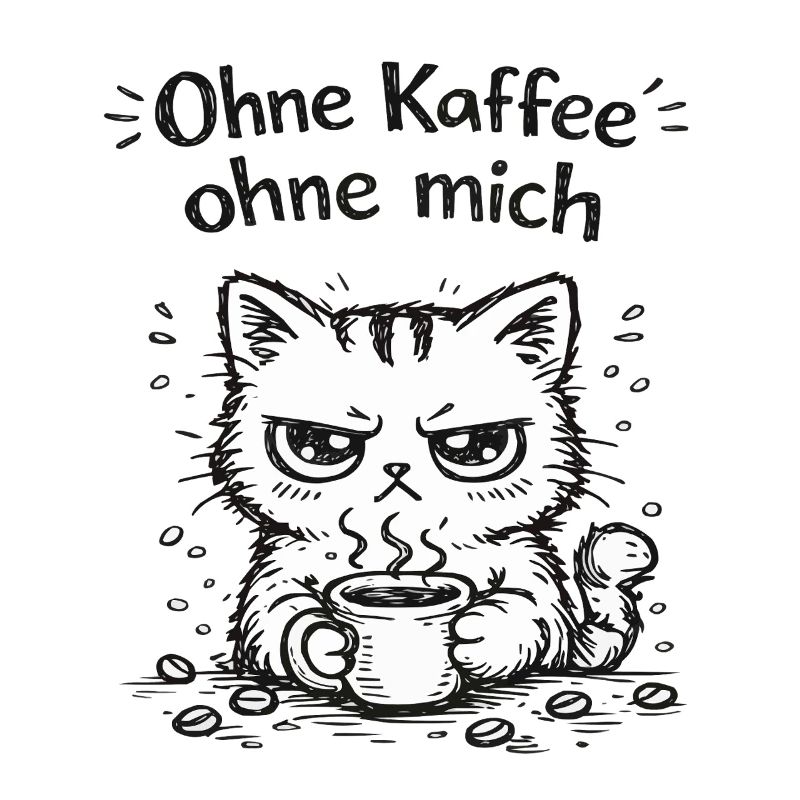 Grimace de café de chat
