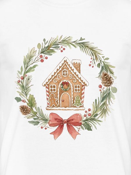 Lebkuchenhaus Weihnachtskranz