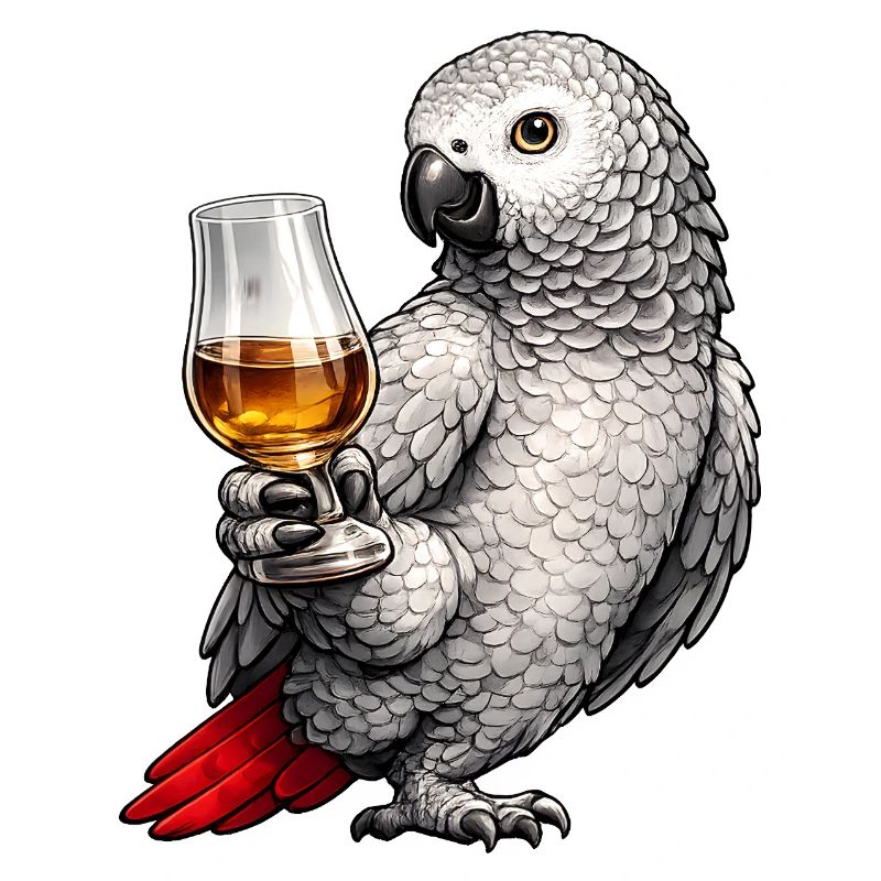 Whisky perroquet gris d’Afrique