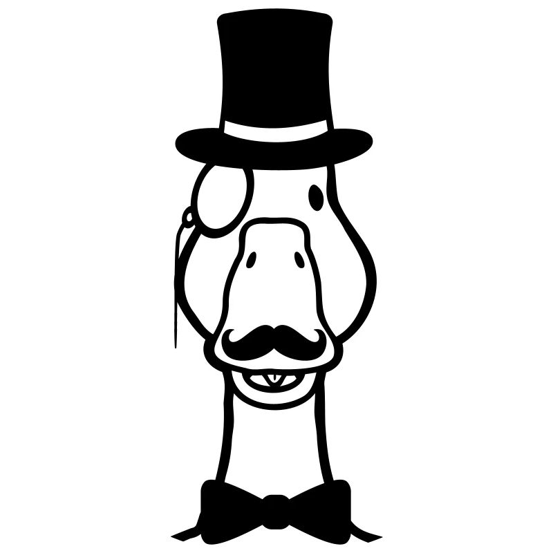 Cute Cylinders Comic Goose