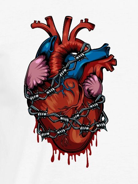 Anatomie Herz Stacheldraht