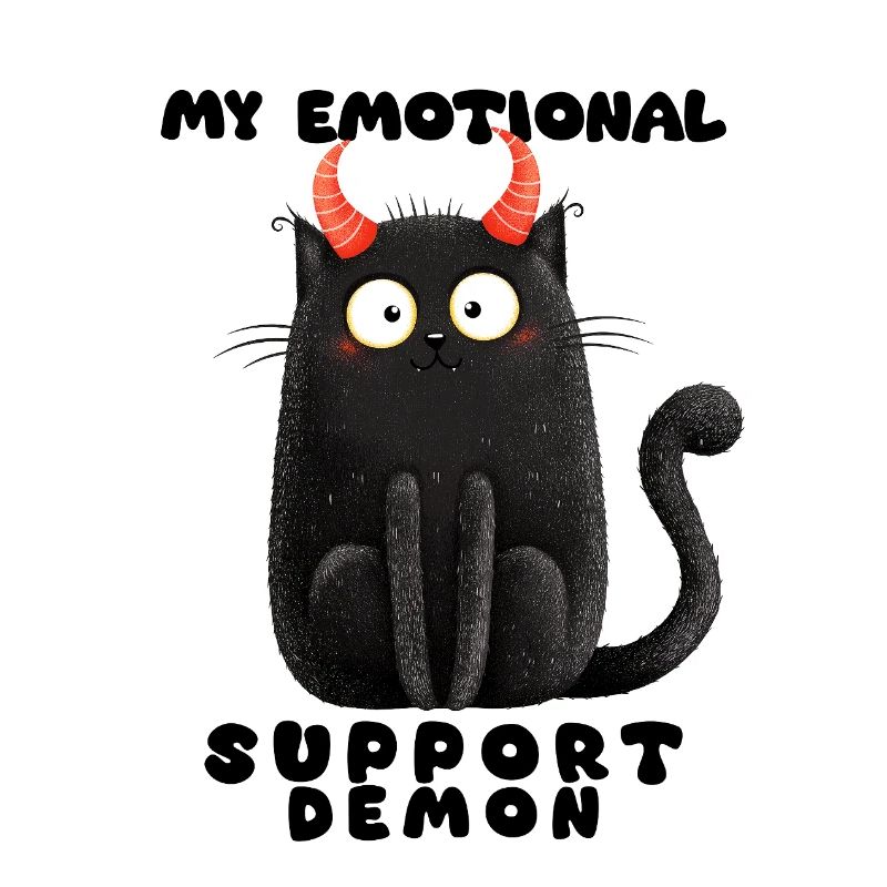 Emotionaler Support-Dämon – Lustige Katzen Edition