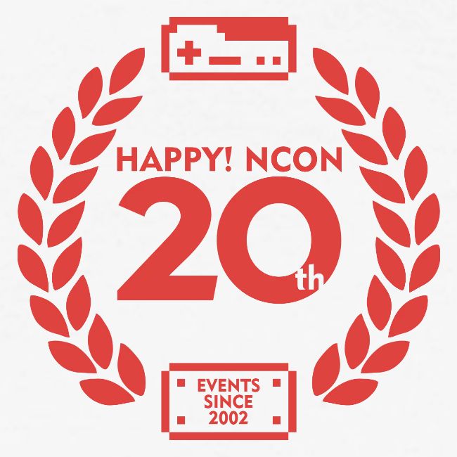ncon 20th logo red