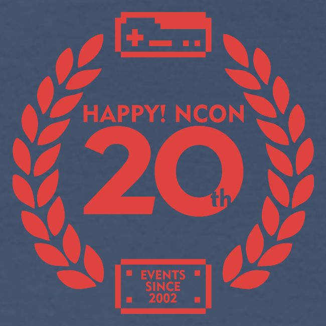 ncon 20th logo red