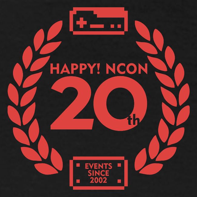 ncon 20th logo red
