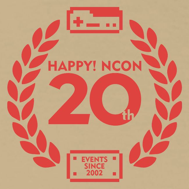 ncon 20th logo red