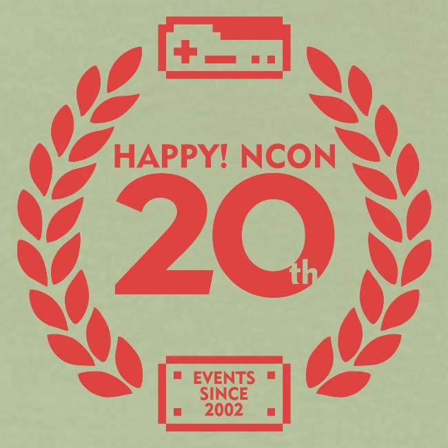 ncon 20th logo red