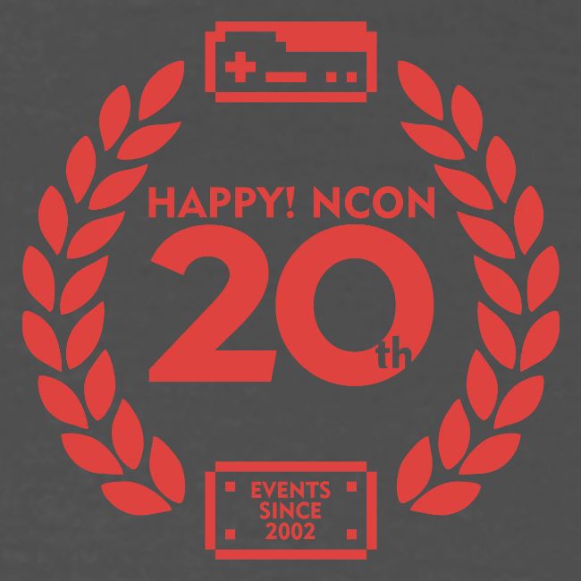 ncon 20th logo red