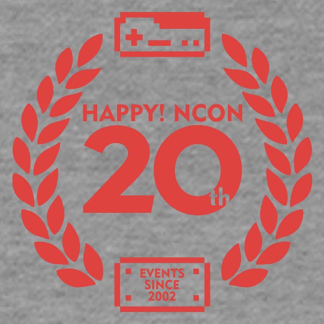 ncon 20th logo red