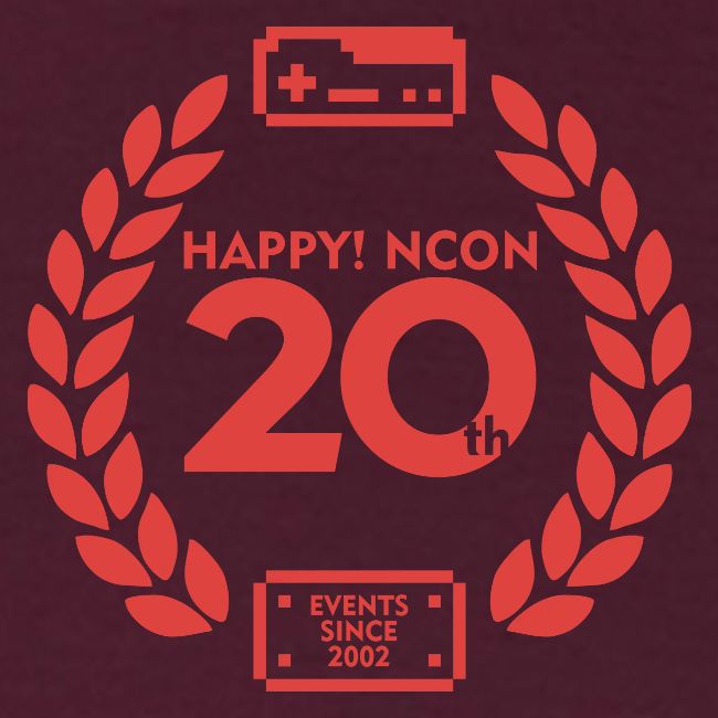 ncon 20th logo red