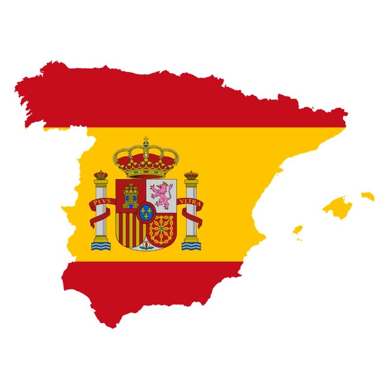 Pays espagnol combiné avec le drapeau