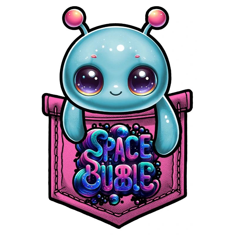 Poche de la bulle spatiale Kawaii