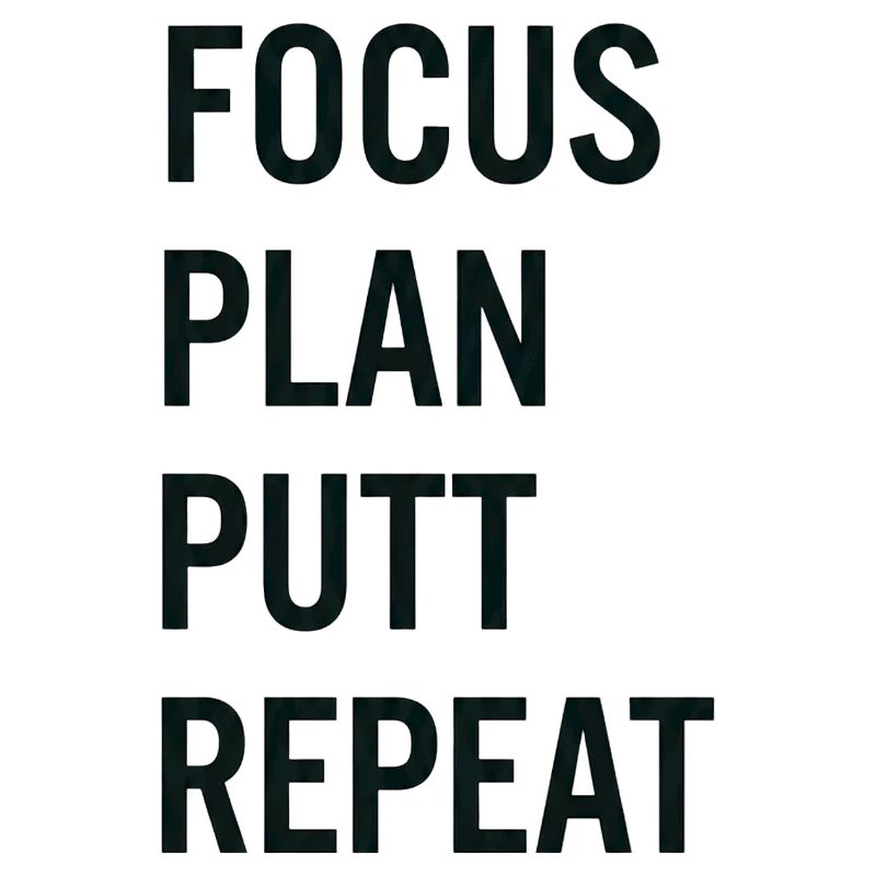Golf Focus Plan Putt Reapeat