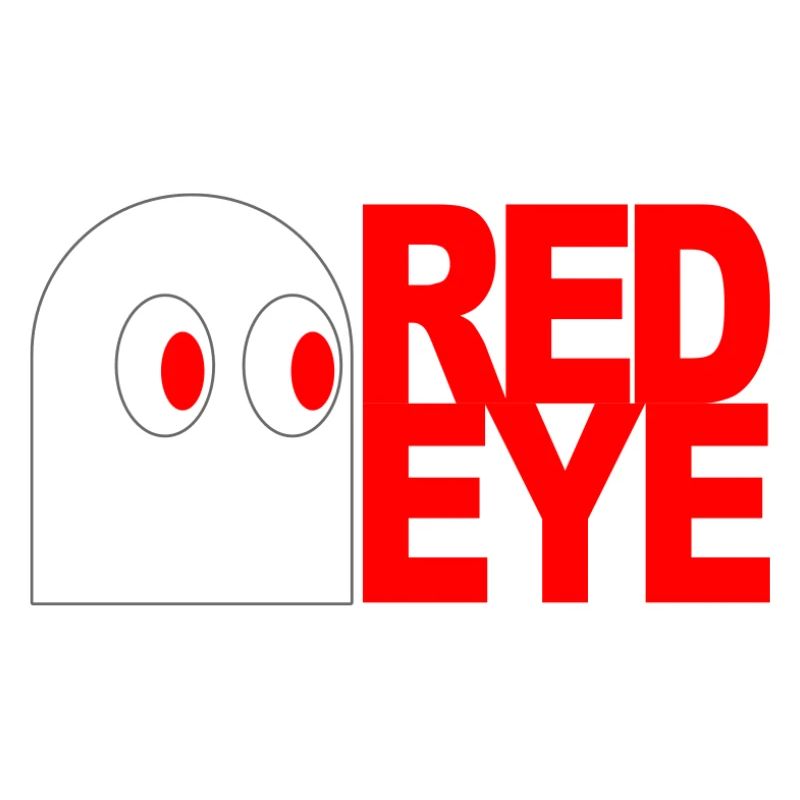 Œil rouge effrayant