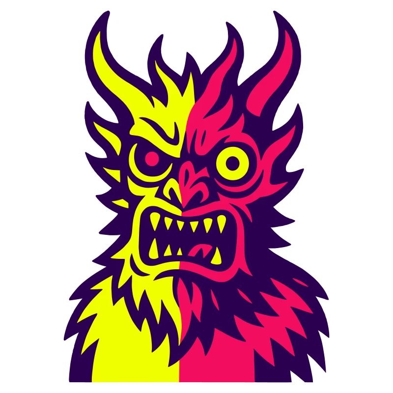 Pop Art Le monstre du diable