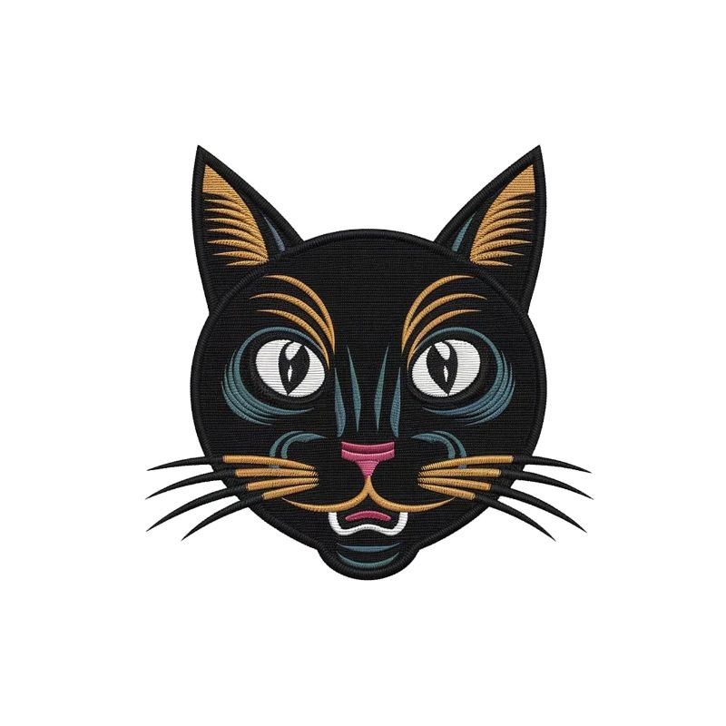 Chat brodé Stanley/Stella
