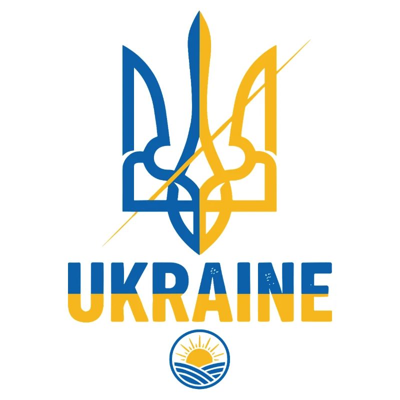 Trident Crest in Blue and Yellow