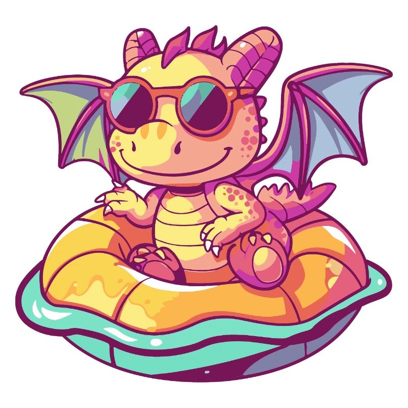 Drache Comic Cool