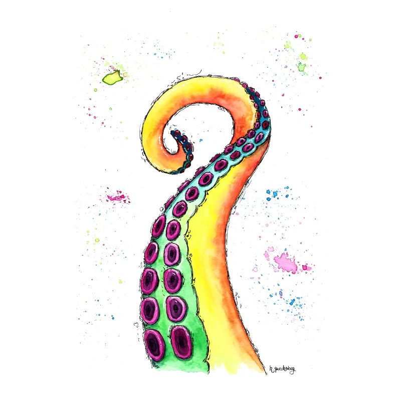 Octopus, tentacles, octopus, squid, calamari