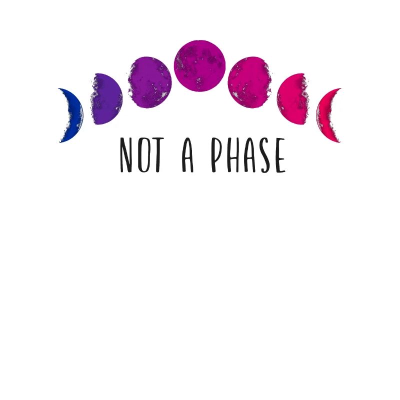 Bisexual Bi Pride Flag Moon Not A