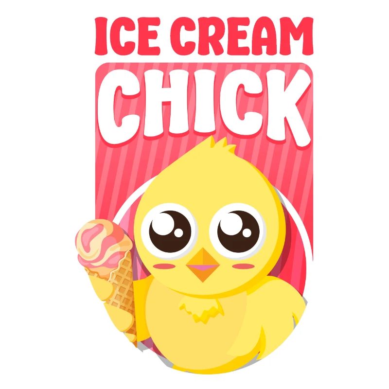 Crème glacée Cône de poulet Crème glacée