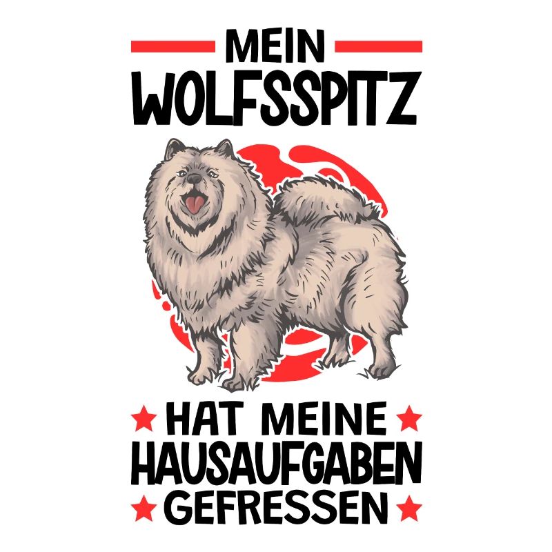 Wolfsspitz Hausaufgaben deutscher Spitz Keeshond