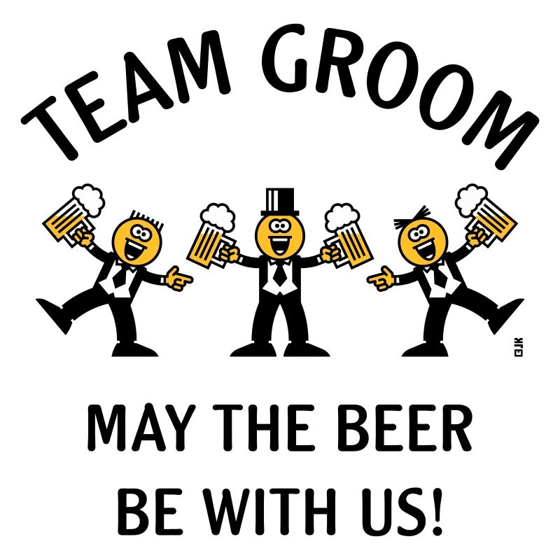 Team Groom (Caricature / Beer With Us / 3C / B)