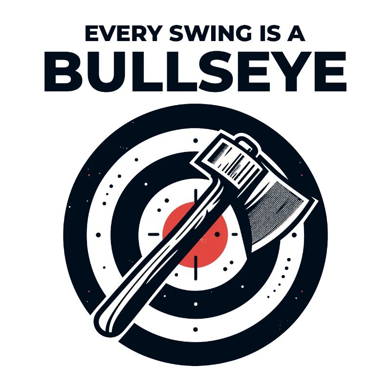 Axe Throwing Axe Thrower Lumberjack Funny Bullseye