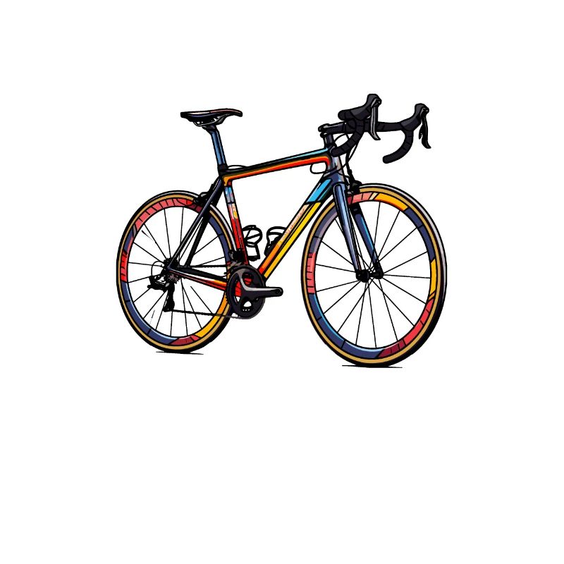 Silhouette de vélo de route