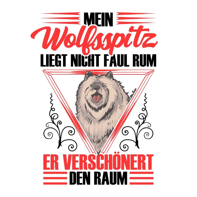 Wolfspitz is not lazy Keeshond